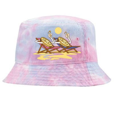 Bitcoin Crypto Beach Vacation Tie-Dyed Bucket Hat