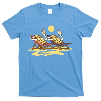 Bitcoin Crypto Beach Vacation T-Shirt