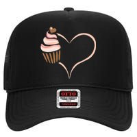 Baking Cupcake Cute Bakery Muffin Baking Cooking High Crown Mesh Back Trucker Hat