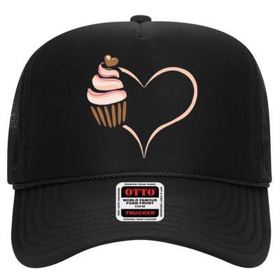 Baking Cupcake Cute Bakery Muffin Baking Cooking High Crown Mesh Back Trucker Hat