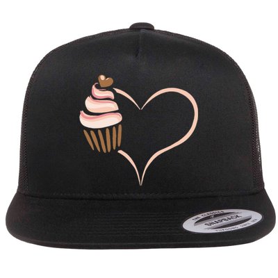 Baking Cupcake Cute Bakery Muffin Baking Cooking Flat Bill Trucker Hat