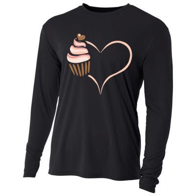 Baking Cupcake Cute Bakery Muffin Baking Cooking Cooling Performance Long Sleeve Crew