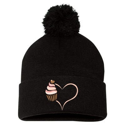 Baking Cupcake Cute Bakery Muffin Baking Cooking Pom Pom 12in Knit Beanie