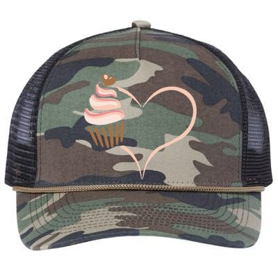 Baking Cupcake Cute Bakery Muffin Baking Cooking Retro Rope Trucker Hat Cap