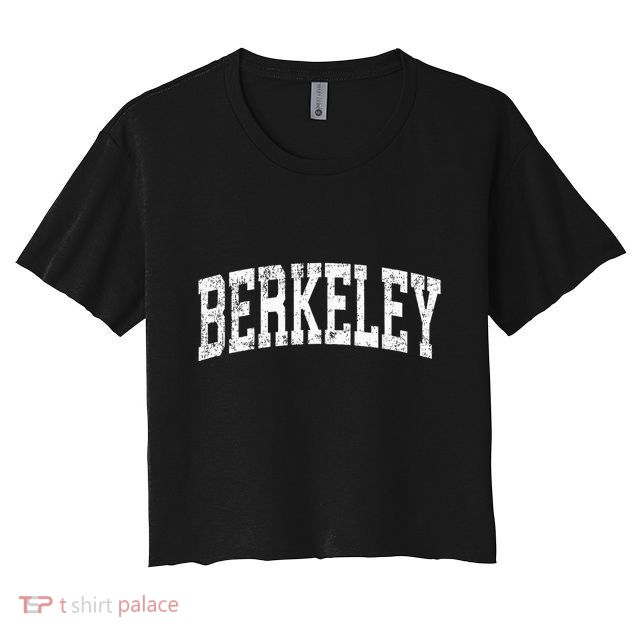 Berkeley California Ca Vintage Athletic Sports Design Crop Top