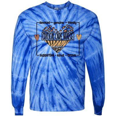 Best Critical Care Nurse Critical Care Nursing Gift Tie-Dye Long Sleeve Shirt