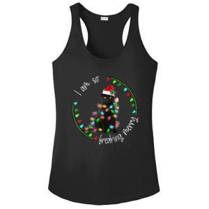 Black Cat Christmas Light I Am So Freaking Merry Gift Ladies PosiCharge Competitor Racerback Tank