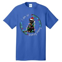 Black Cat Christmas Light I Am So Freaking Merry Gift Tall T-Shirt