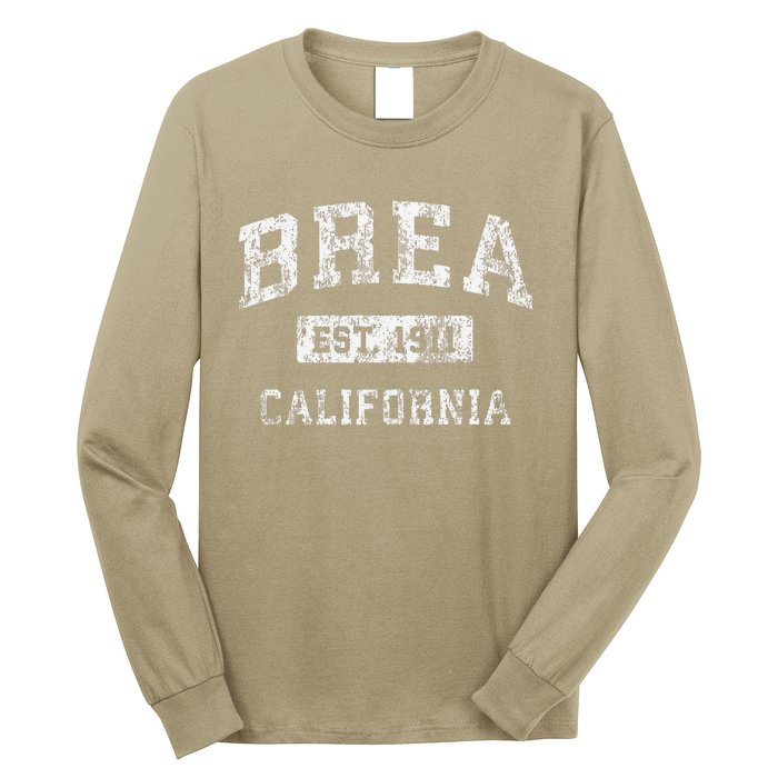 Brea California Ca Vintage Established Long Sleeve Shirt