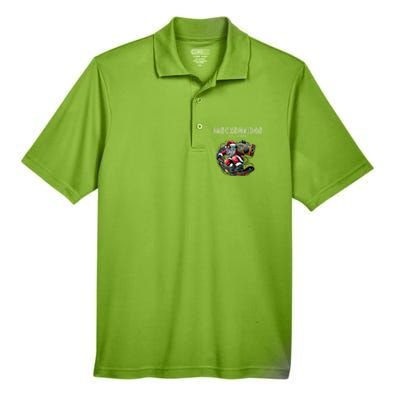 Breckenridge Colorado Cool Snowboard Christmas Santa Gift Men's Origin Performance Pique Polo