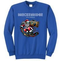 Breckenridge Colorado Cool Snowboard Christmas Santa Gift Sweatshirt