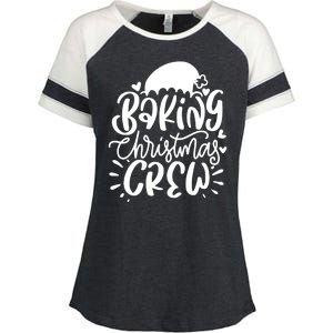 Baking Christmas Crew Holiday Enza Ladies Jersey Colorblock Tee