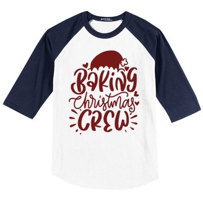 Baking Christmas Crew Holiday Baseball Sleeve Shirt