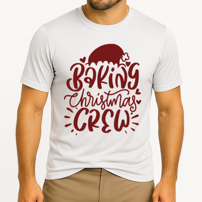 Baking Christmas Crew Holiday Cooling Performance Crew T-Shirt