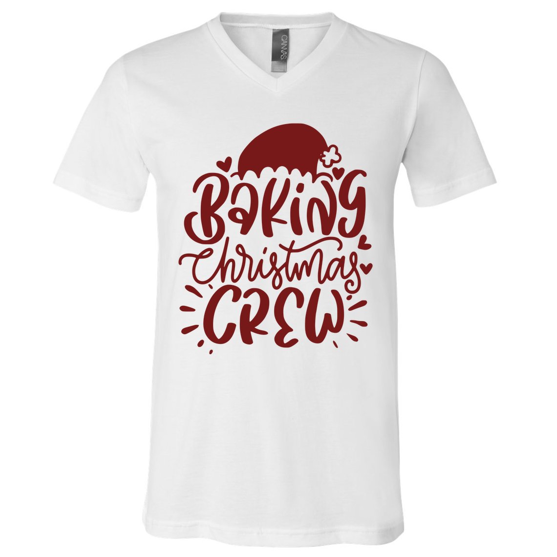 Baking Christmas Crew Holiday V-Neck T-Shirt