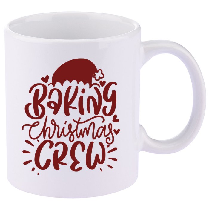 Baking Christmas Crew Holiday 11oz C Handle Ceramic Mug