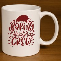 Baking Christmas Crew Holiday 11oz C Handle Ceramic Mug