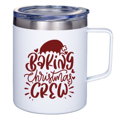 Baking Christmas Crew Holiday 12oz Stainless Steel Coffee Mug