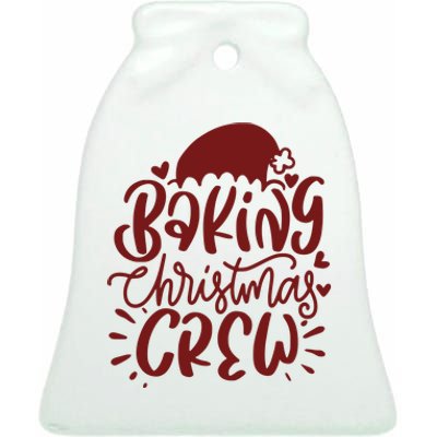 Baking Christmas Crew Holiday Ceramic Bell Ornament