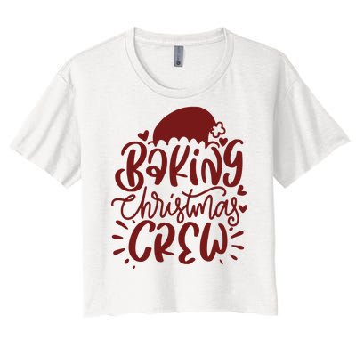 Baking Christmas Crew Holiday Women's Crop Top Tee