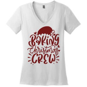 Baking Christmas Crew Holiday Women's V-Neck T-Shirt