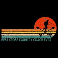 Best Cross Country Coach Cross Country Running Coach Retro V-Neck T-Shirt