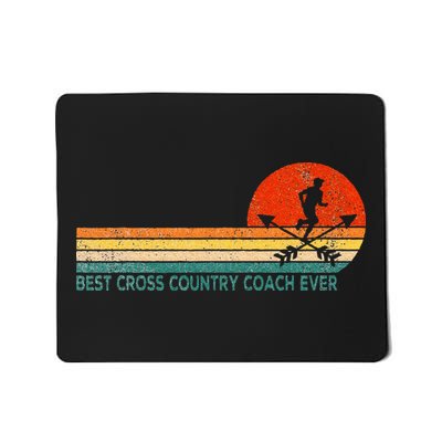 Best Cross Country Coach Cross Country Running Coach Retro Mousepad