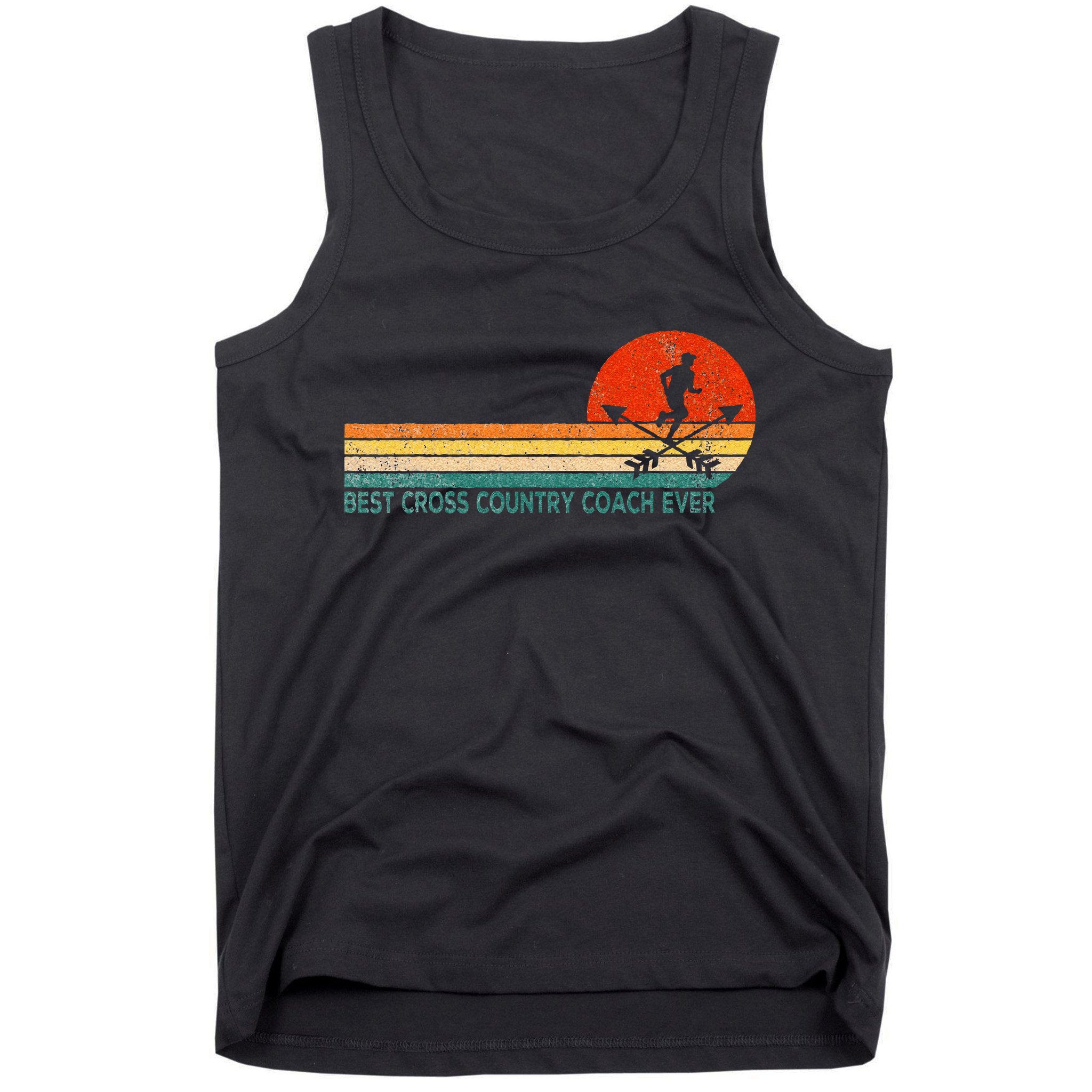 Best Cross Country Coach Cross Country Running Coach Retro Tank Top