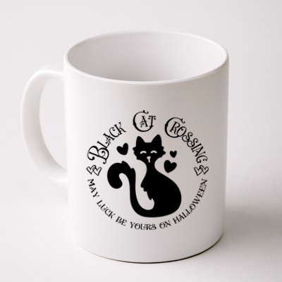 Black Cat Crossing Funny Graphic Tees And Funny Gift Coffee Mug