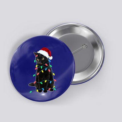 Black Cat Christmas Tree Lights Funny Santa Kitten Led Light Gift Button
