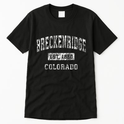 Breckenridge Colorado Co Vintage Established Tall T-Shirt