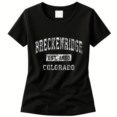 Breckenridge Colorado Co Vintage Established Womens T-Shirt