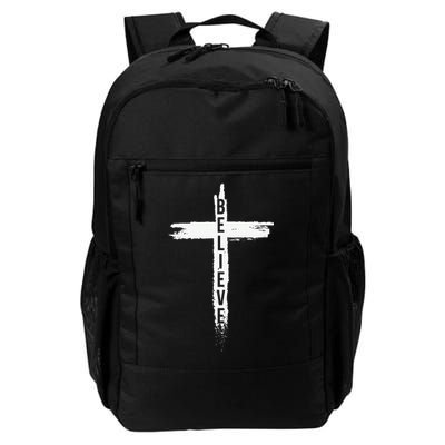 Believe Christian Cross Jesus Christ Christians Backpack