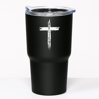 Believe Christian Cross Jesus Christ Christians Tumbler