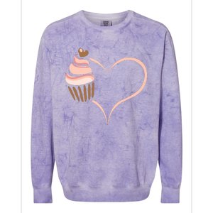 Baking Cupcake Cute Bakery Muffin Baking Cooking Colorblast Crewneck Sweatshirt