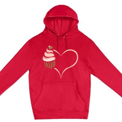 Baking Cupcake Cute Bakery Muffin Baking Cooking Premium Pullover Hoodie