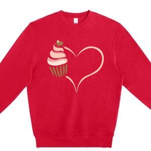 Baking Cupcake Cute Bakery Muffin Baking Cooking Premium Crewneck Sweatshirt