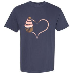 Baking Cupcake Cute Bakery Muffin Baking Cooking Garment-Dyed Heavyweight T-Shirt