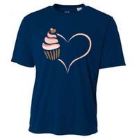 Baking Cupcake Cute Bakery Muffin Baking Cooking Cooling Performance Crew T-Shirt