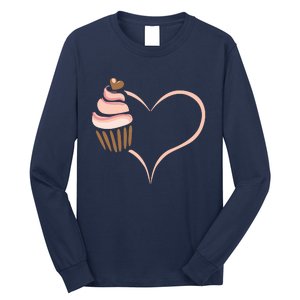 Baking Cupcake Cute Bakery Muffin Baking Cooking Long Sleeve Shirt