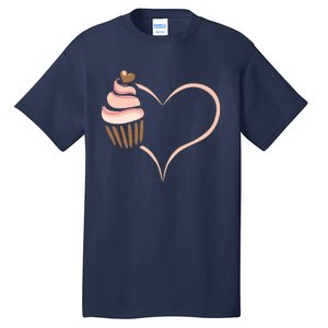 Baking Cupcake Cute Bakery Muffin Baking Cooking Tall T-Shirt