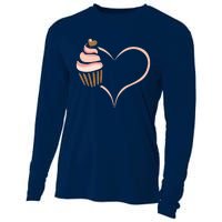 Baking Cupcake Cute Bakery Muffin Baking Cooking Cooling Performance Long Sleeve Crew