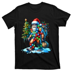 Bigfoot Christmas Christmas Tree Xmas Sasquatch T-Shirt