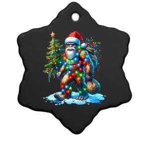 Bigfoot Christmas Christmas Tree Xmas Sasquatch Ceramic Star Ornament