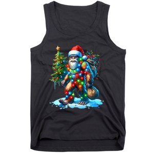 Bigfoot Christmas Christmas Tree Xmas Sasquatch Tank Top