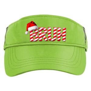 Bruh Christmas Candy Cane Funny Xmas Bruh Gift Adult Drive Performance Visor