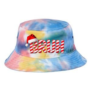 Bruh Christmas Candy Cane Funny Xmas Bruh Gift Tie Dye Newport Bucket Hat