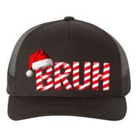 Bruh Christmas Candy Cane Funny Xmas Bruh Gift Yupoong Adult 5-Panel Trucker Hat