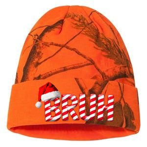 Bruh Christmas Candy Cane Funny Xmas Bruh Gift Kati Licensed 12" Camo Beanie