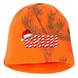 Bruh Christmas Candy Cane Funny Xmas Bruh Gift Kati - Camo Knit Beanie